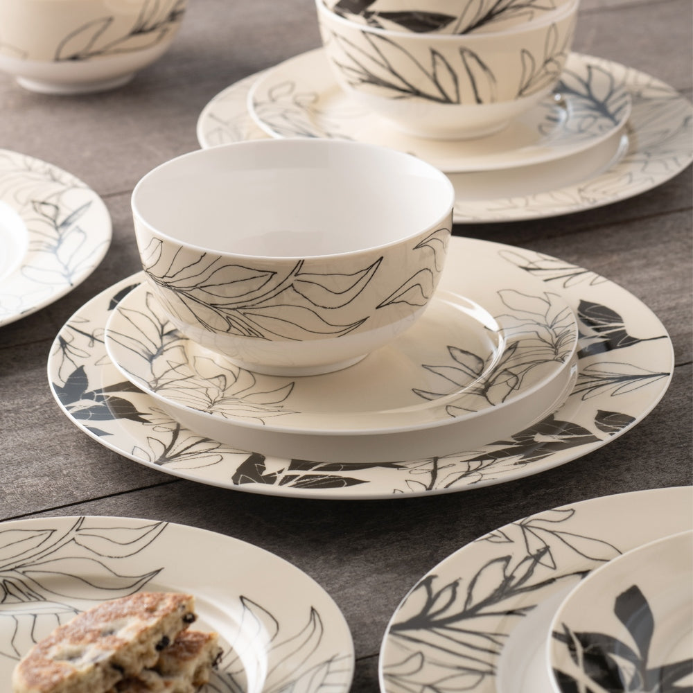 Aynsley Minimal Flora Tea Plates Set of 4