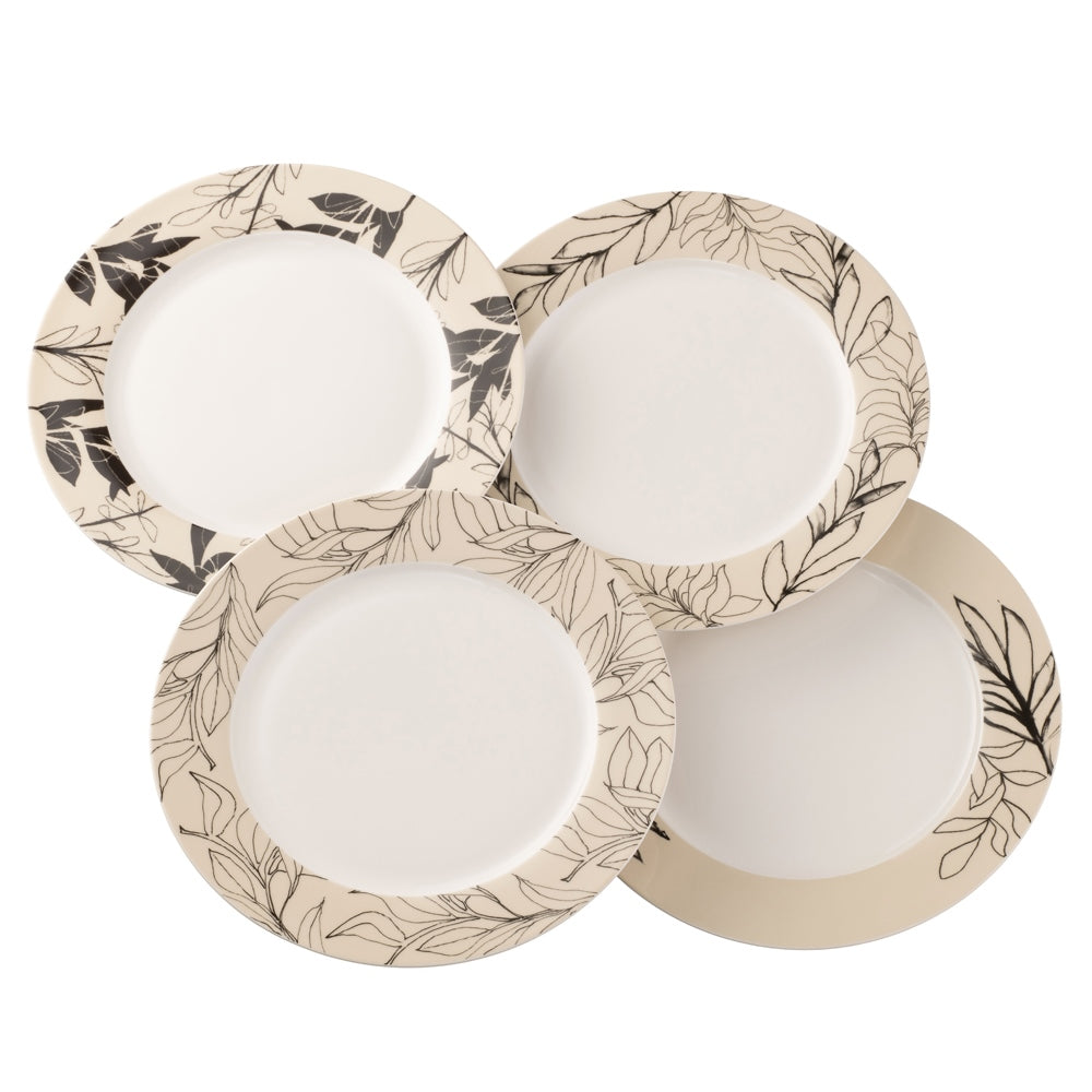 Minimal Flora Dinner Plates Set 4