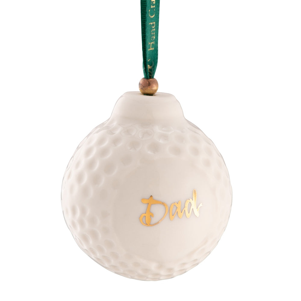 Belleek Classic Golf Ball Hanging Ornament