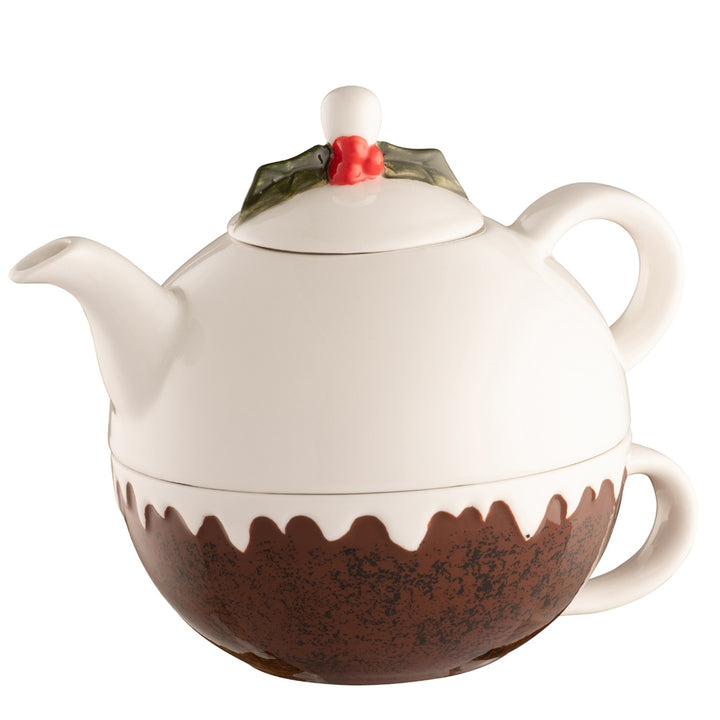 Belleek Living Christmas Pudding Tea for One