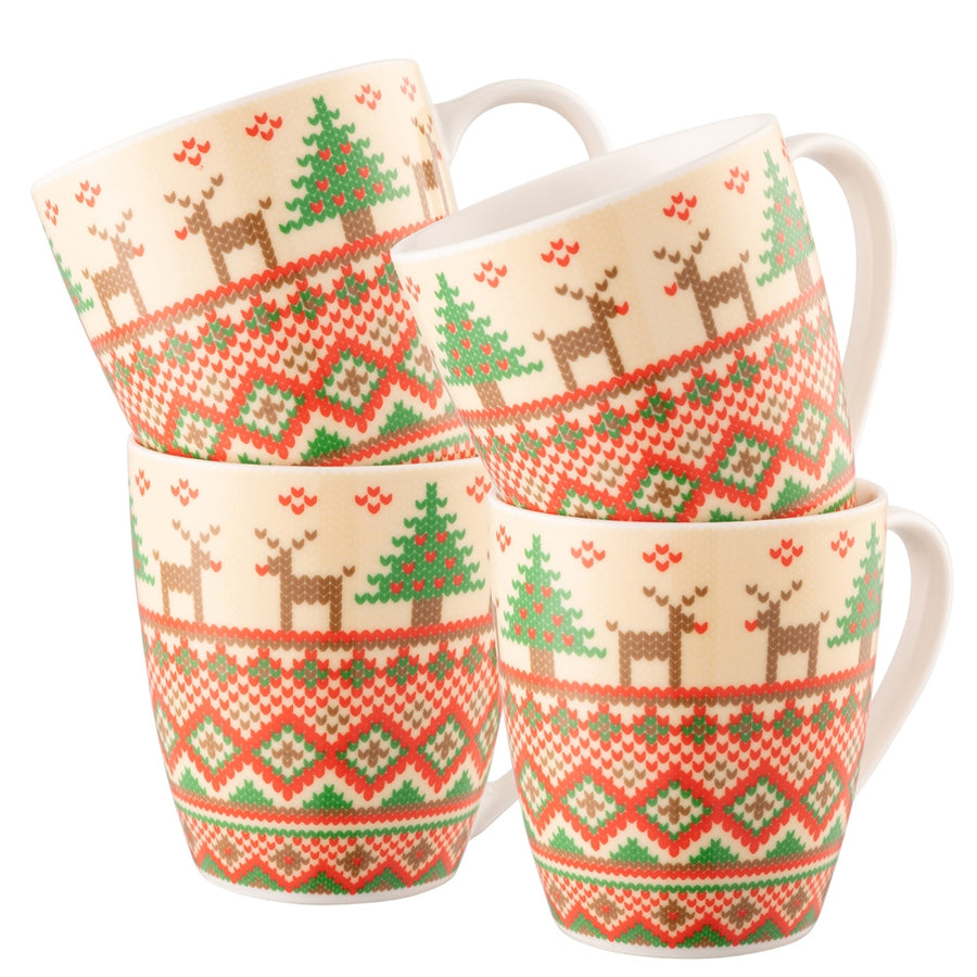 Aynsley Christmas Jumper Mugs Set of 4