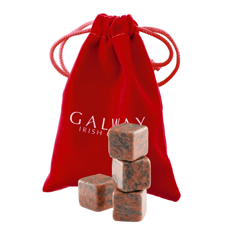 Galway-Crystal-Cooling-Stones-Set-of-4----Polished-Red-Granite