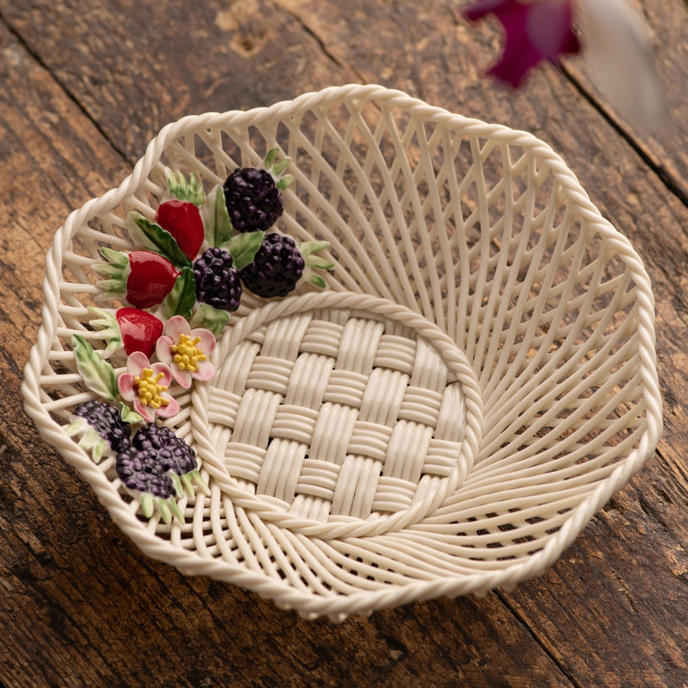 Belleek Classic Wild Irish Hedgerow Autumn Basket