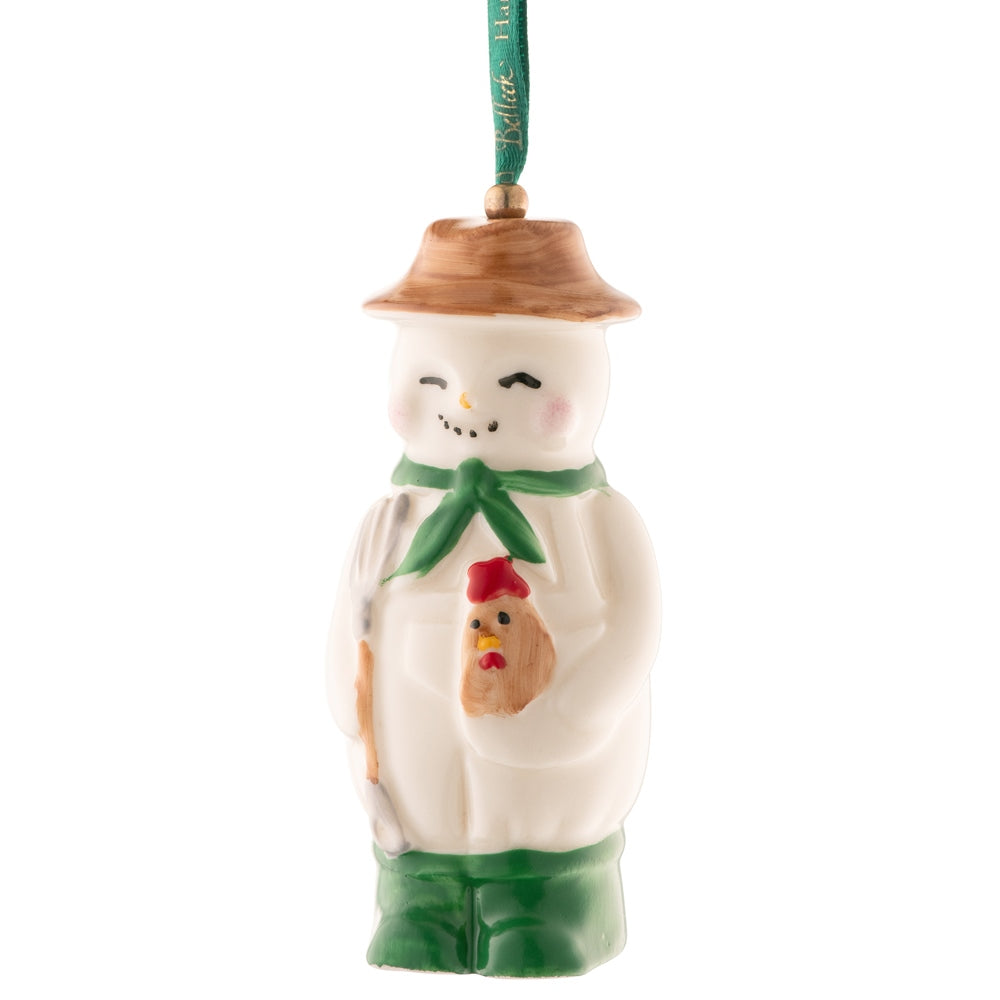 Farmer Snowman Ornament