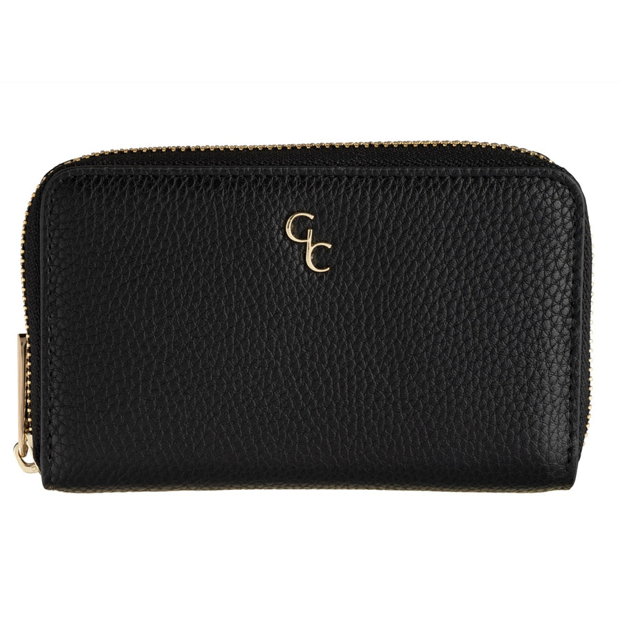 Galway Crystal Fashion Black Ladies Zip Wallet 