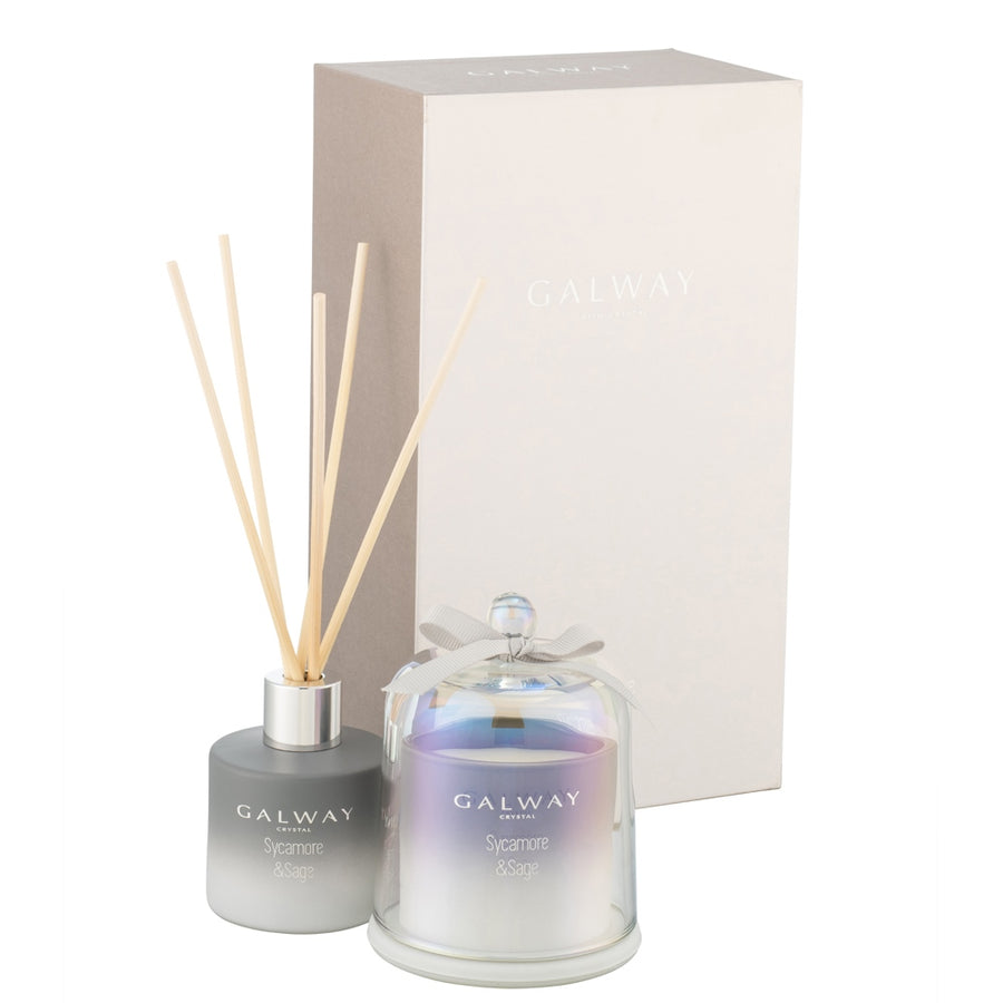 Galway Crystal Sycamore & Sage Gift Set 