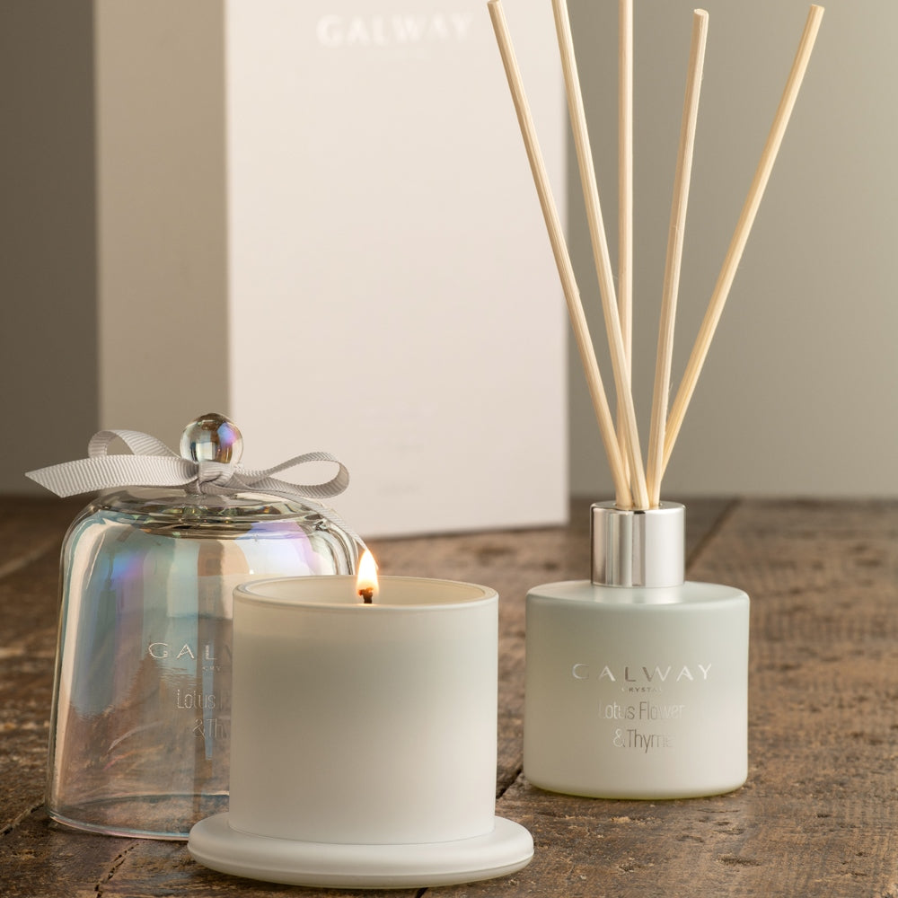 Galway Crystal Lotus Flower & Thyme Gift Set