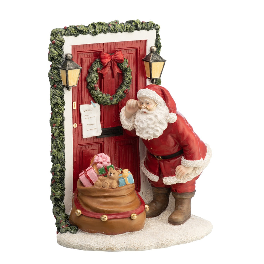 Aynsley-Santa-at-the-Front-Door-Figurine