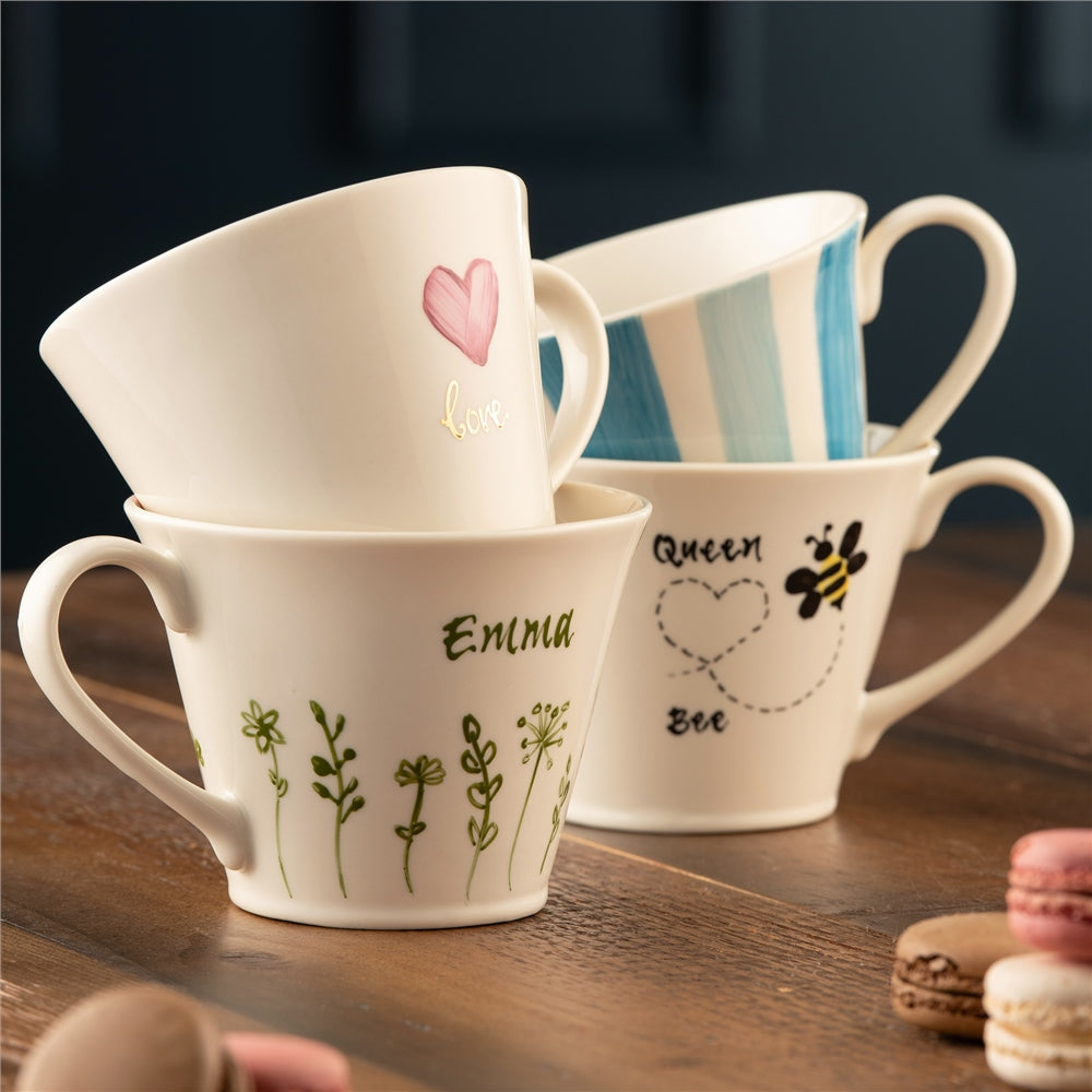 Belleek Classic Flared Mug Hand Painted - Love – Belleek Pottery