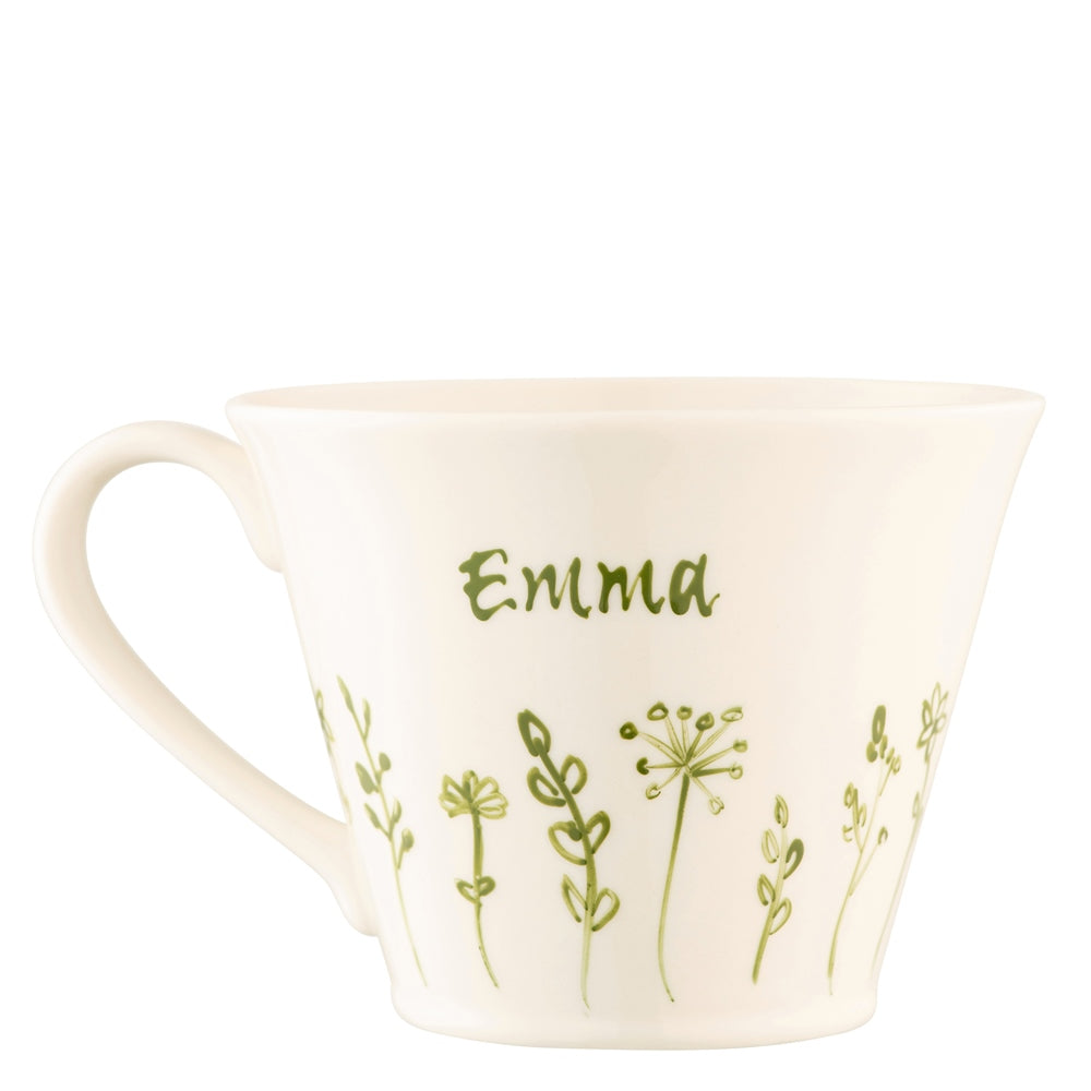belleek Belleek Classic Flared Mug Hand Painted - Floral